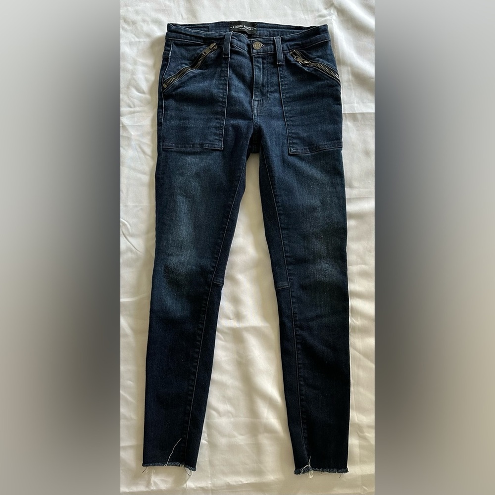 Classic Dark Blue Women's Skinny Jeans